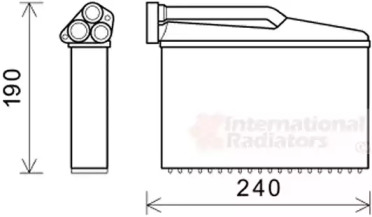 VAN WEZEL 06006541 -  Теплообменник, отопление салона